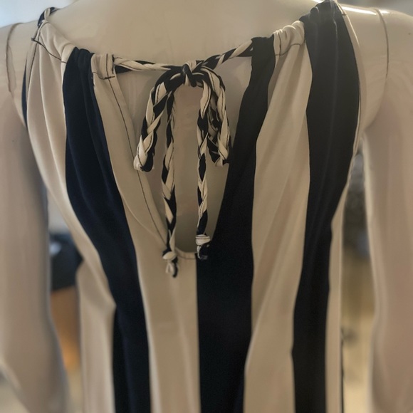 Splendid Navy and White Stripe Ankle Length Dress with tags - Picture 4 of 5